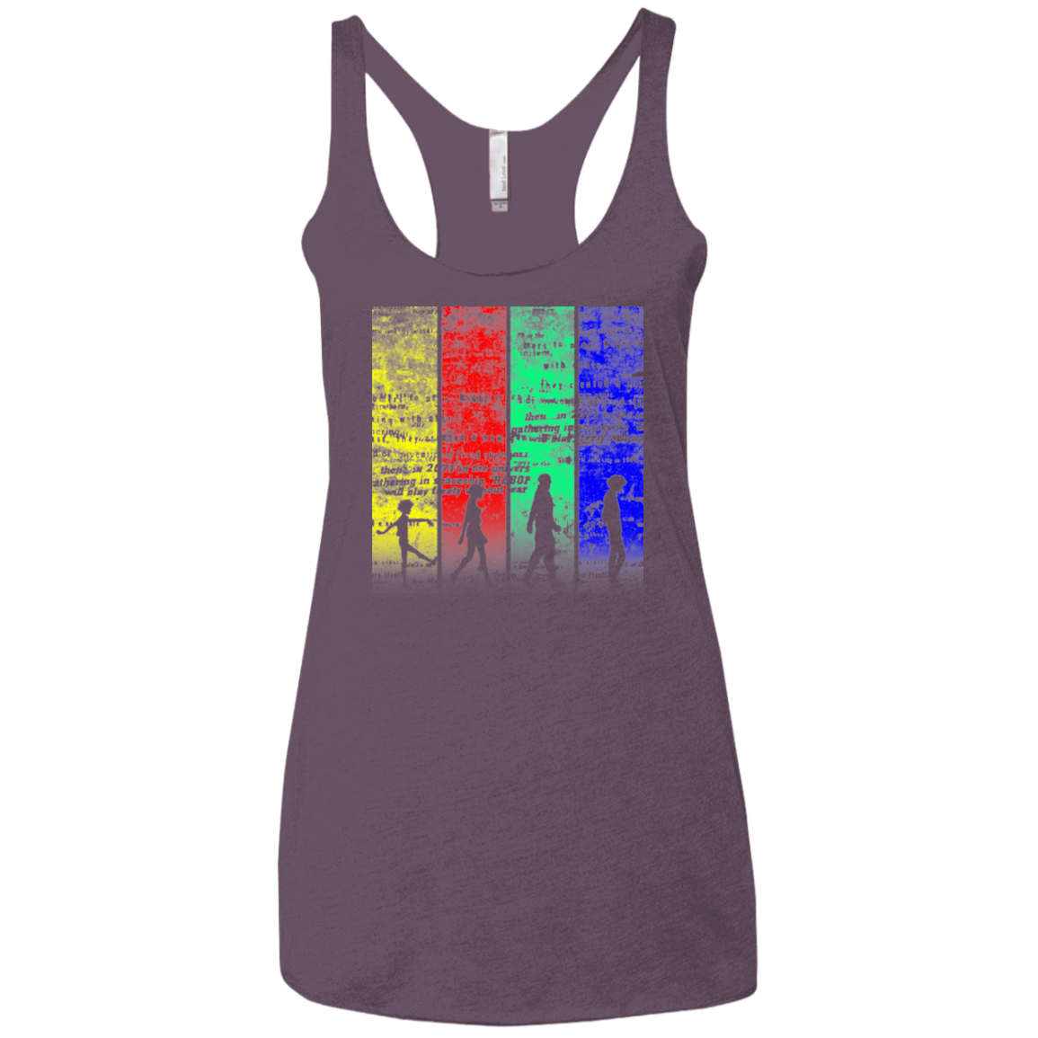 T-Shirts Vintage Purple / X-Small Lets jam Women's Triblend Racerback Tank