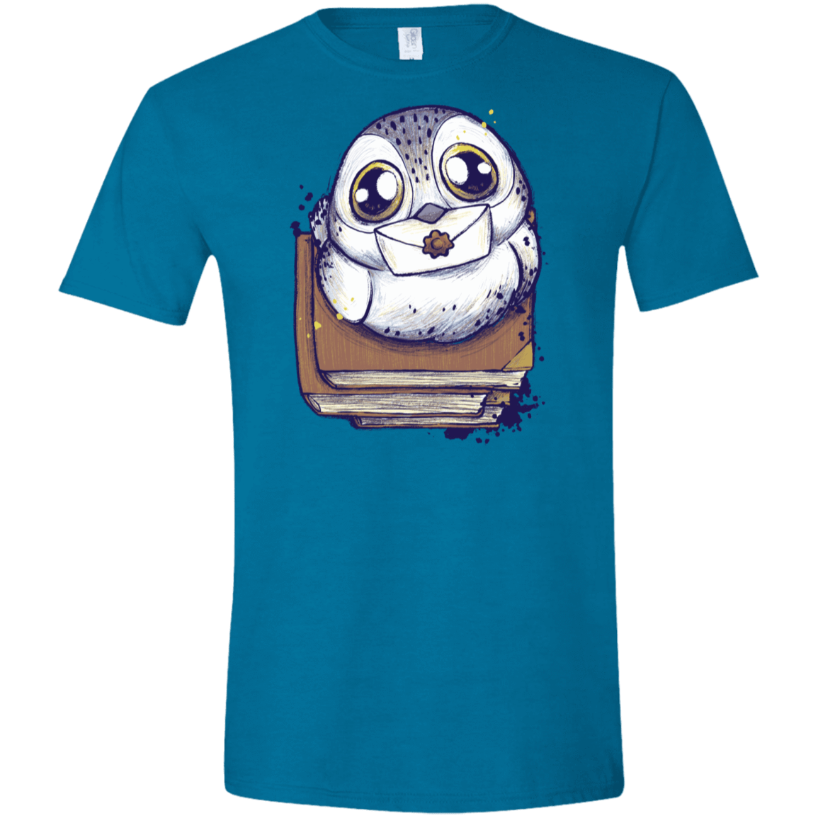 T-Shirts Antique Sapphire / S Letter Men's Semi-Fitted Softstyle