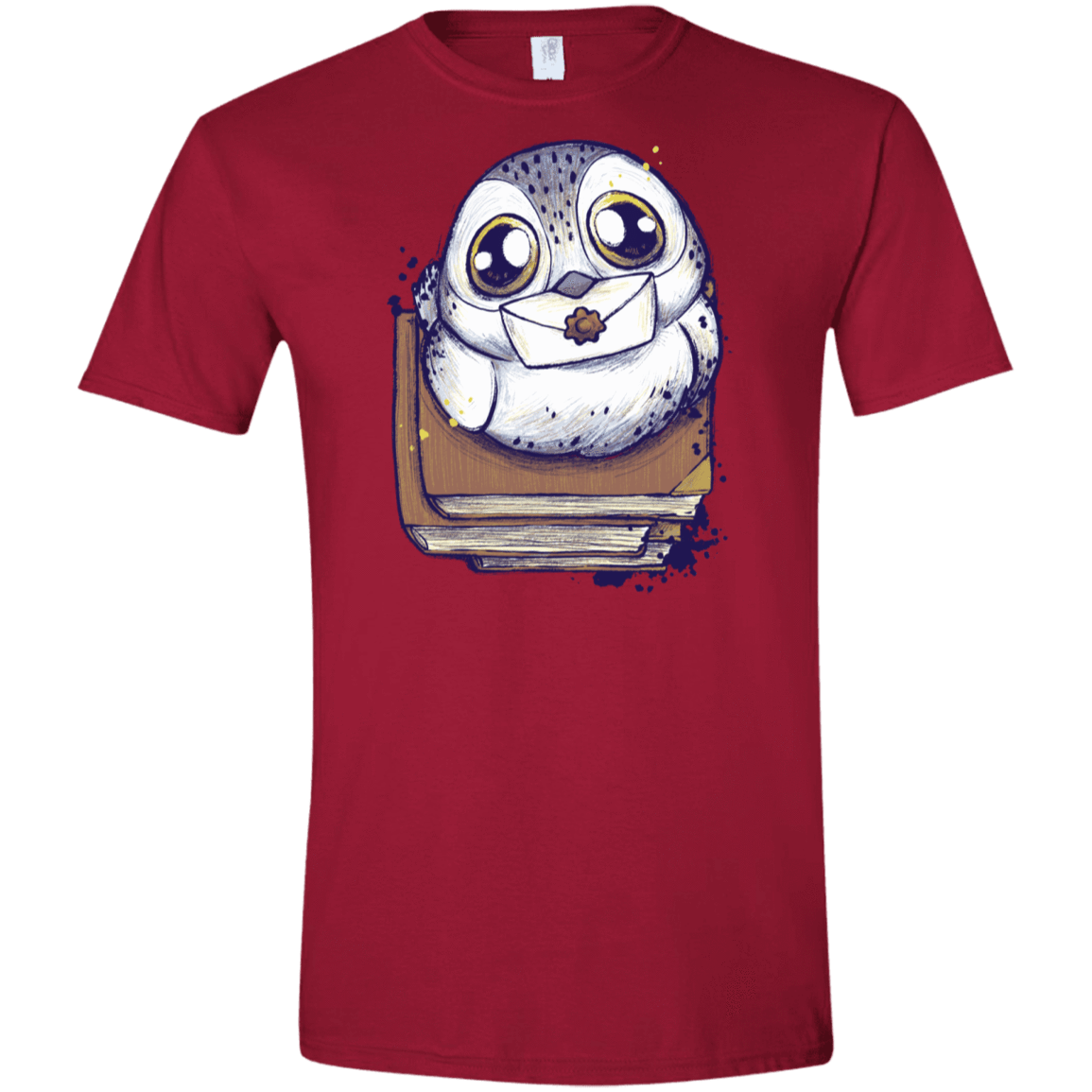 T-Shirts Cardinal Red / S Letter Men's Semi-Fitted Softstyle