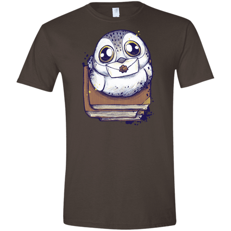 T-Shirts Dark Chocolate / S Letter Men's Semi-Fitted Softstyle