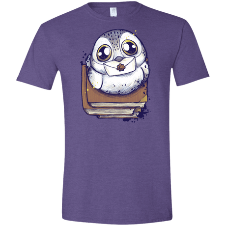 T-Shirts Heather Purple / S Letter Men's Semi-Fitted Softstyle