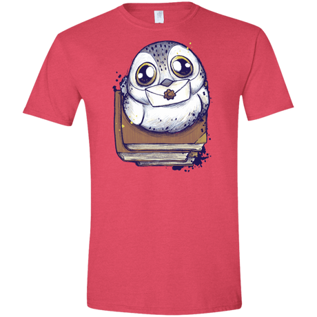 T-Shirts Heather Red / S Letter Men's Semi-Fitted Softstyle