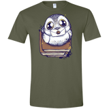 T-Shirts Military Green / S Letter Men's Semi-Fitted Softstyle