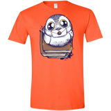 T-Shirts Orange / S Letter Men's Semi-Fitted Softstyle