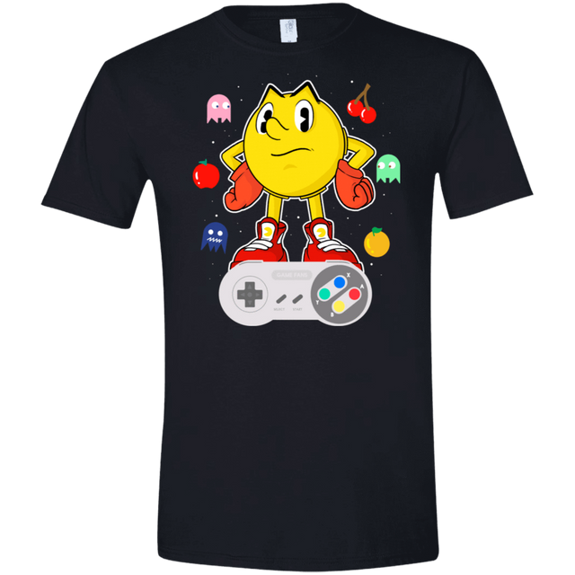 T-Shirts Black / S Lever Pac-Man Men's Semi-Fitted Softstyle
