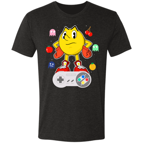 T-Shirts Vintage Black / S Lever Pac-Man Men's Triblend T-Shirt
