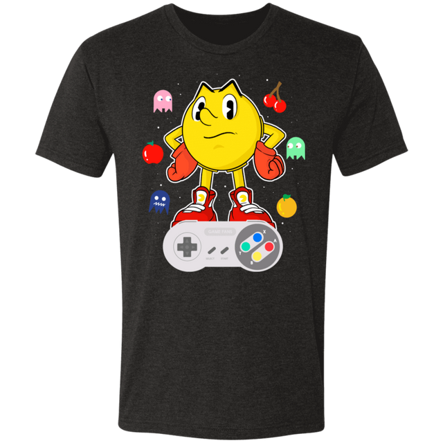 T-Shirts Vintage Black / S Lever Pac-Man Men's Triblend T-Shirt