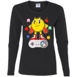 T-Shirts Black / S Lever Pac-Man Women's Long Sleeve T-Shirt