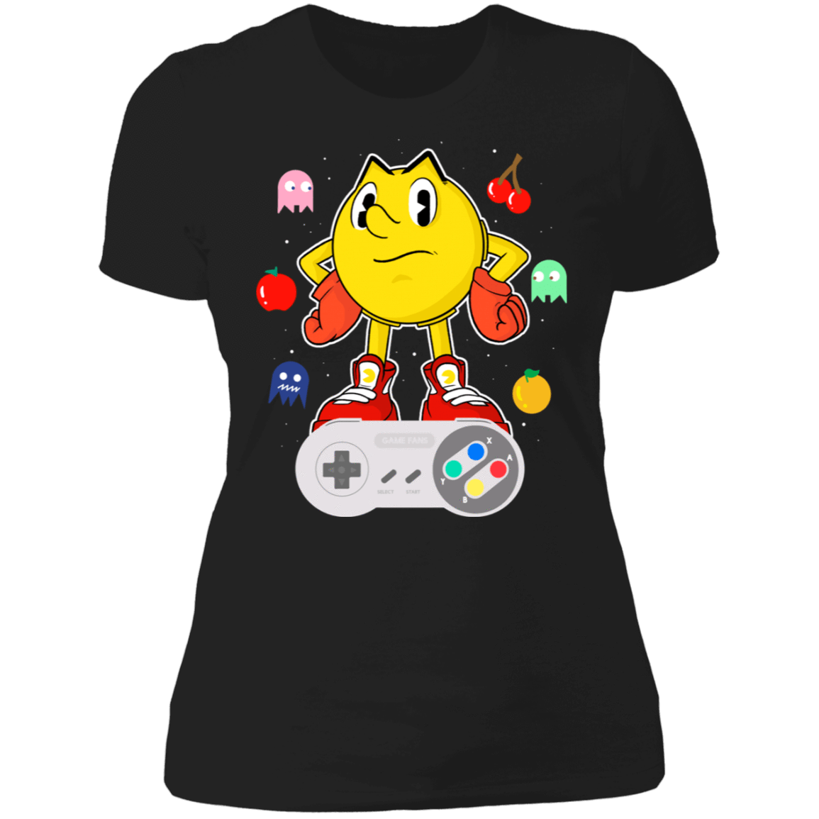 T-Shirts Black / X-Small Lever Pac-Man Women's Premium T-Shirt