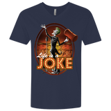 T-Shirts Midnight Navy / X-Small Life Is A Joke Men's Premium V-Neck