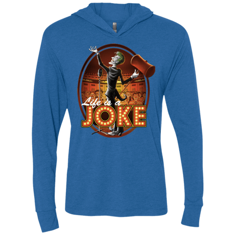 T-Shirts Vintage Royal / X-Small Life Is A Joke Triblend Long Sleeve Hoodie Tee