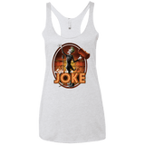 T-Shirts Heather White / X-Small Life Is A Joke Women's Triblend Racerback Tank