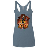 T-Shirts Indigo / X-Small Life Is A Joke Women's Triblend Racerback Tank