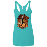 T-Shirts Tahiti Blue / X-Small Life Is A Joke Women's Triblend Racerback Tank