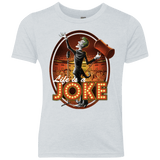 T-Shirts Heather White / YXS Life Is A Joke Youth Triblend T-Shirt