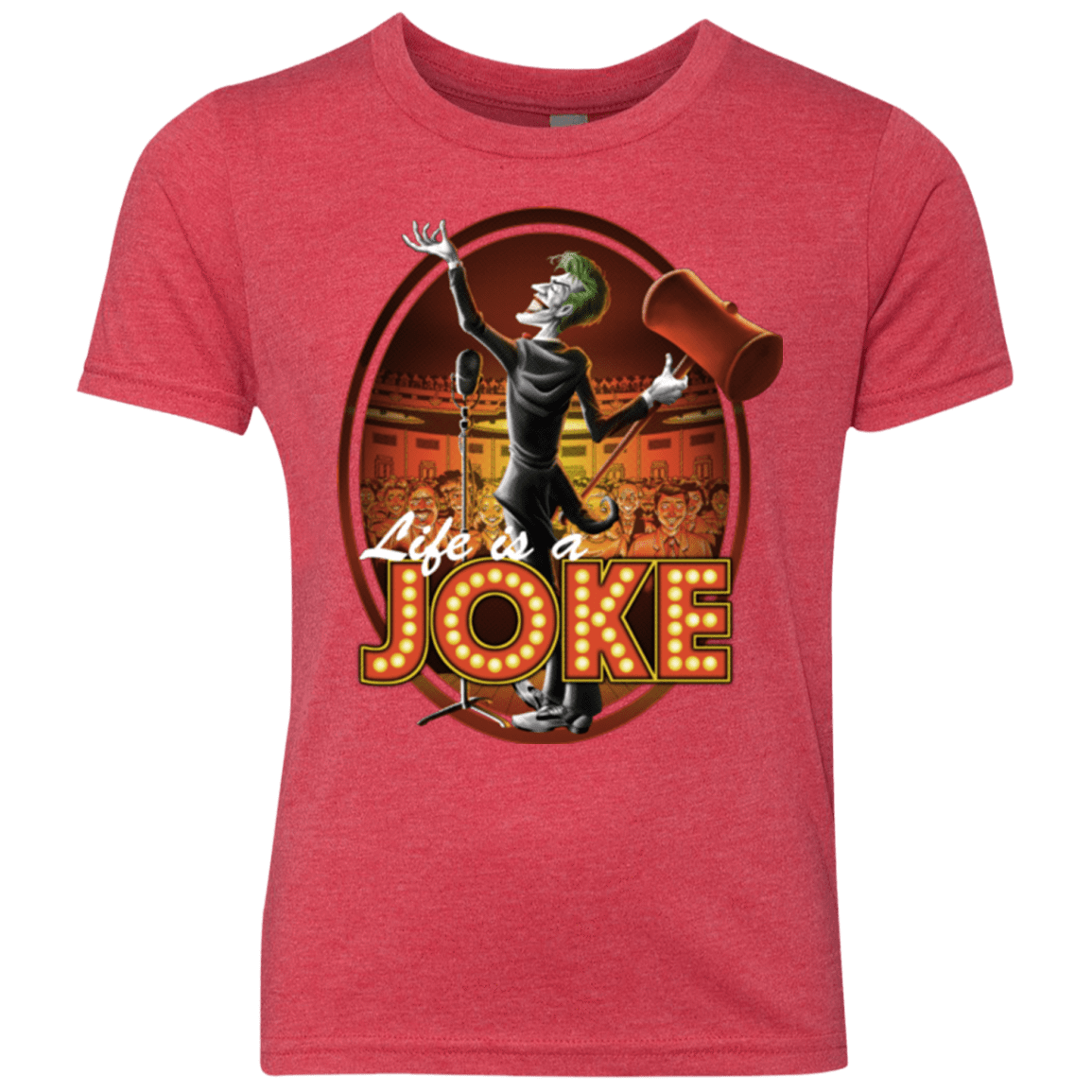 T-Shirts Vintage Red / YXS Life Is A Joke Youth Triblend T-Shirt