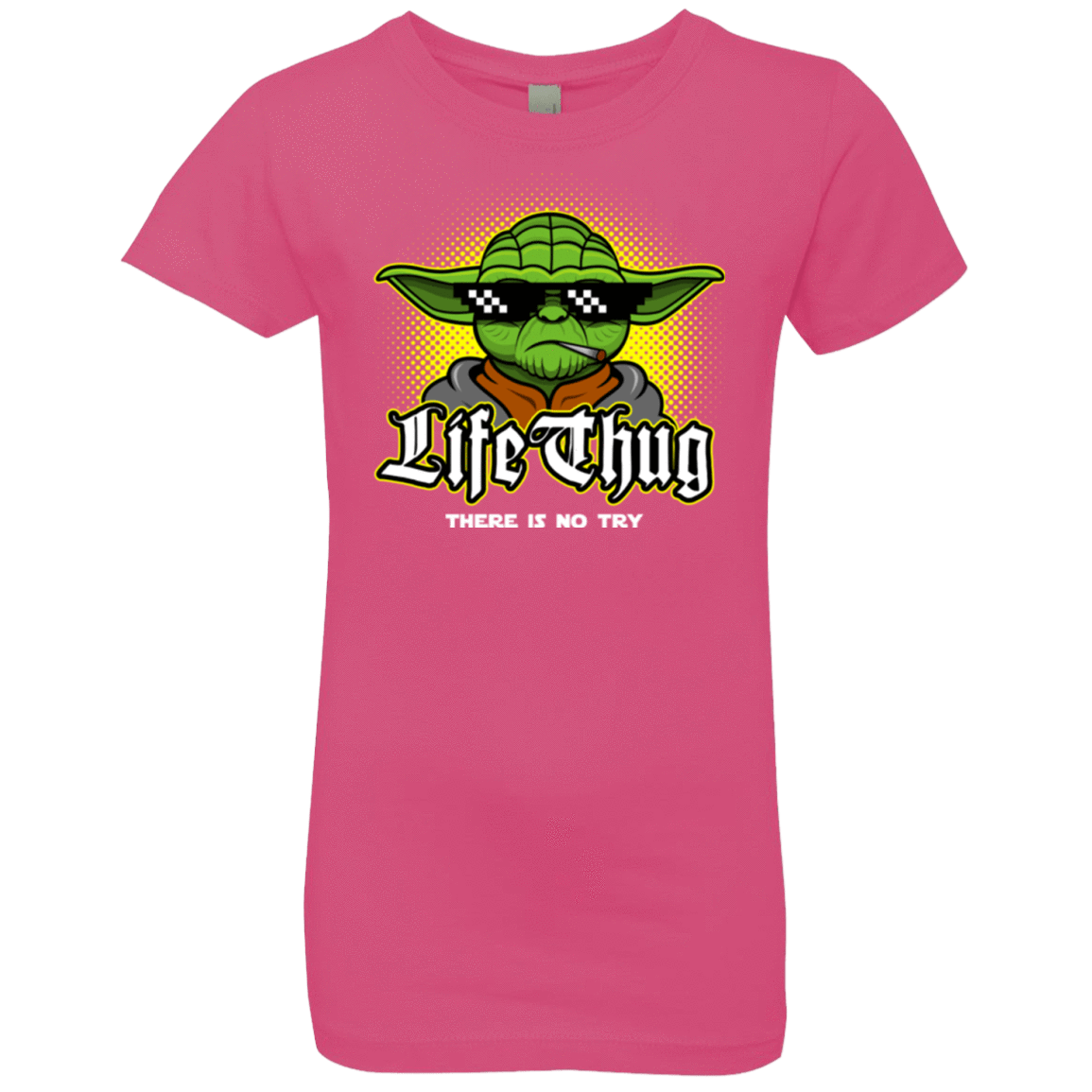 T-Shirts Hot Pink / YXS Life thug Girls Premium T-Shirt