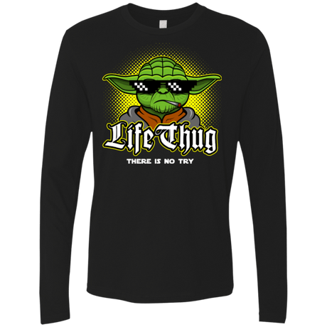 T-Shirts Black / Small Life thug Men's Premium Long Sleeve