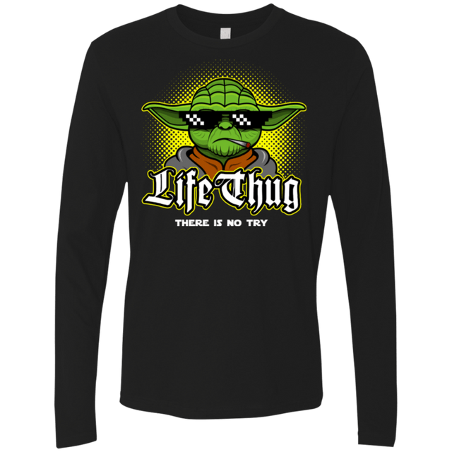 T-Shirts Black / Small Life thug Men's Premium Long Sleeve