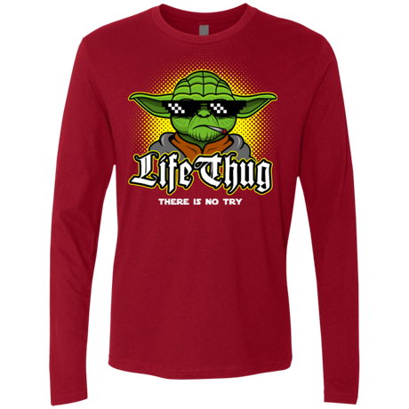 T-Shirts Cardinal / Small Life thug Men's Premium Long Sleeve
