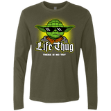 T-Shirts Military Green / Small Life thug Men's Premium Long Sleeve