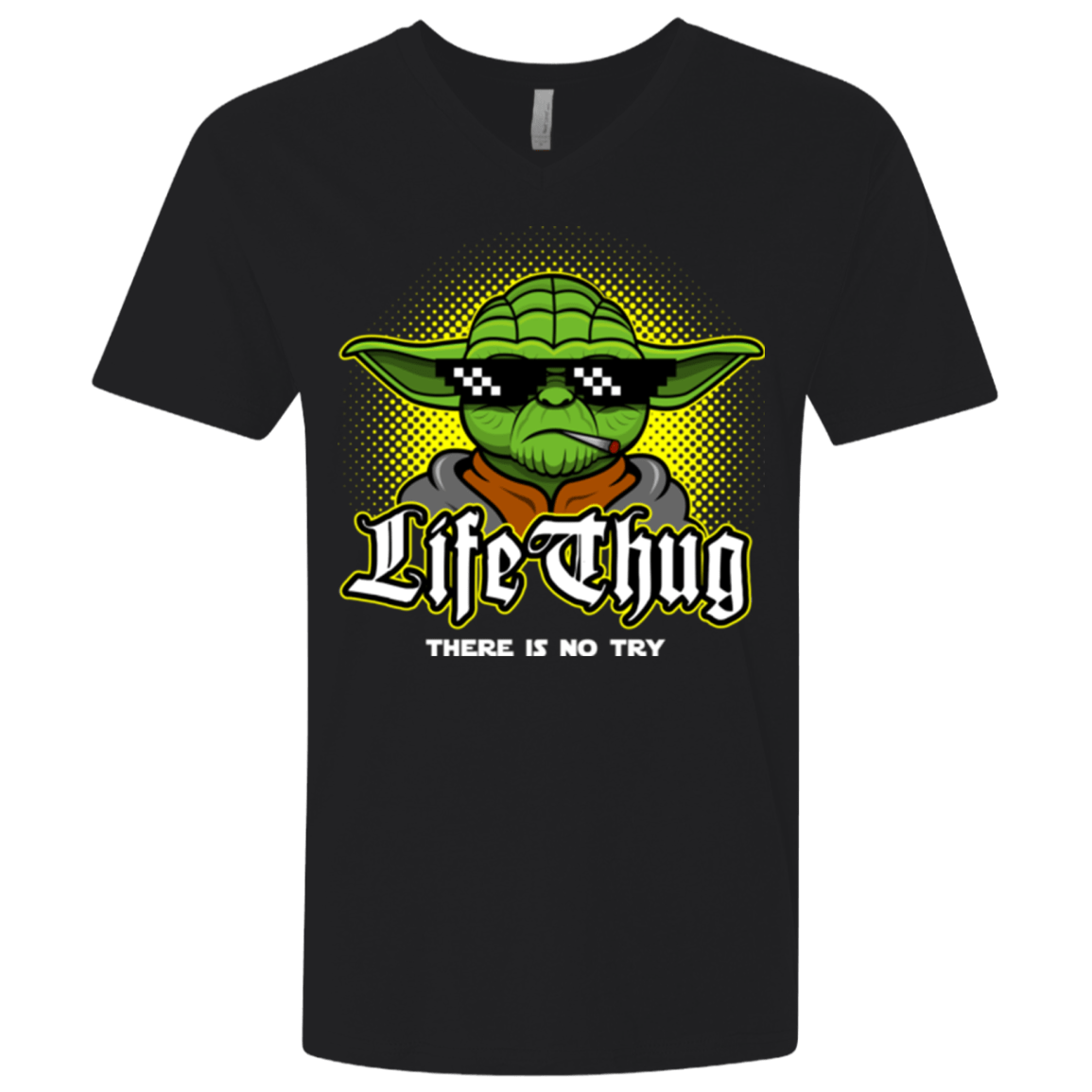 T-Shirts Black / X-Small Life thug Men's Premium V-Neck