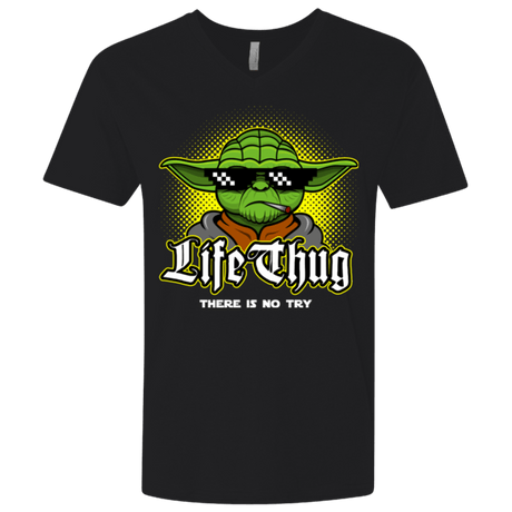 T-Shirts Black / X-Small Life thug Men's Premium V-Neck