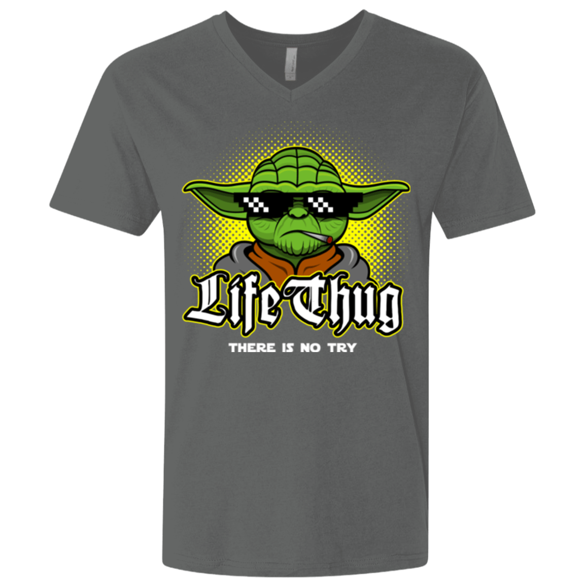T-Shirts Heavy Metal / X-Small Life thug Men's Premium V-Neck