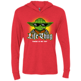 T-Shirts Vintage Red / X-Small Life thug Triblend Long Sleeve Hoodie Tee