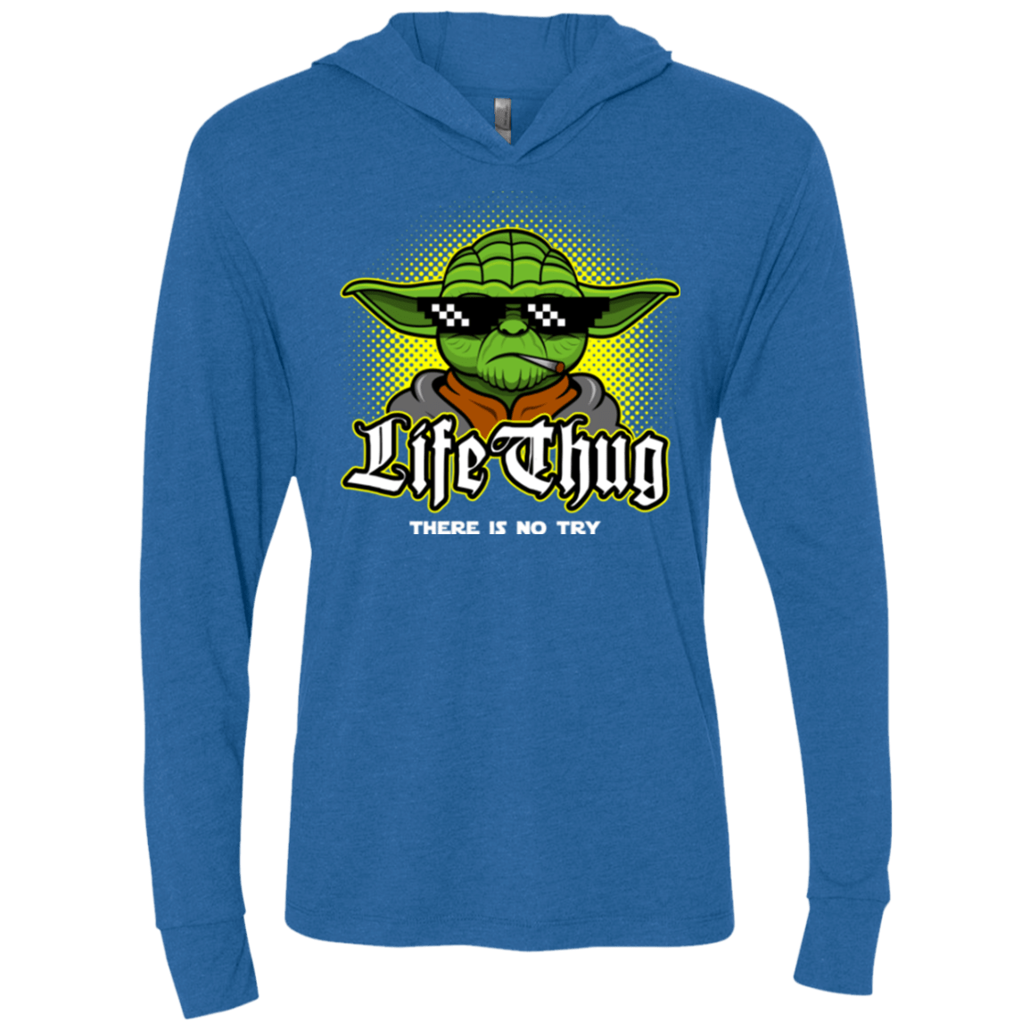 T-Shirts Vintage Royal / X-Small Life thug Triblend Long Sleeve Hoodie Tee