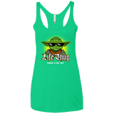 T-Shirts Envy / X-Small Life thug Women's Triblend Racerback Tank
