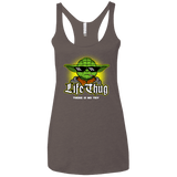 T-Shirts Macchiato / X-Small Life thug Women's Triblend Racerback Tank