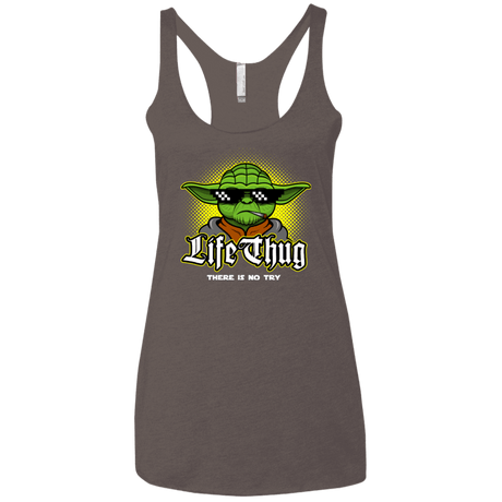 T-Shirts Macchiato / X-Small Life thug Women's Triblend Racerback Tank