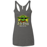 T-Shirts Premium Heather / X-Small Life thug Women's Triblend Racerback Tank