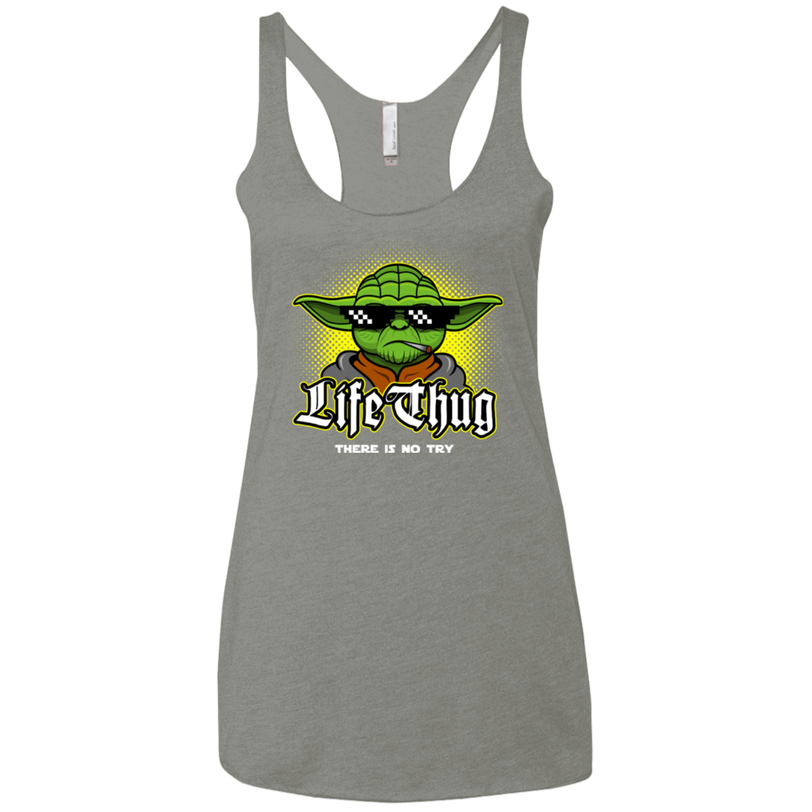 T-Shirts Venetian Grey / X-Small Life thug Women's Triblend Racerback Tank