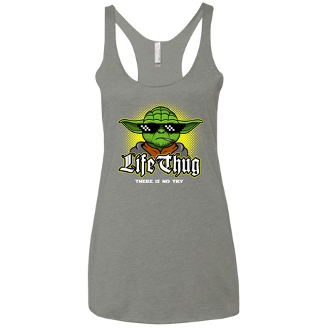 T-Shirts Venetian Grey / X-Small Life thug Women's Triblend Racerback Tank