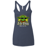 T-Shirts Vintage Navy / X-Small Life thug Women's Triblend Racerback Tank