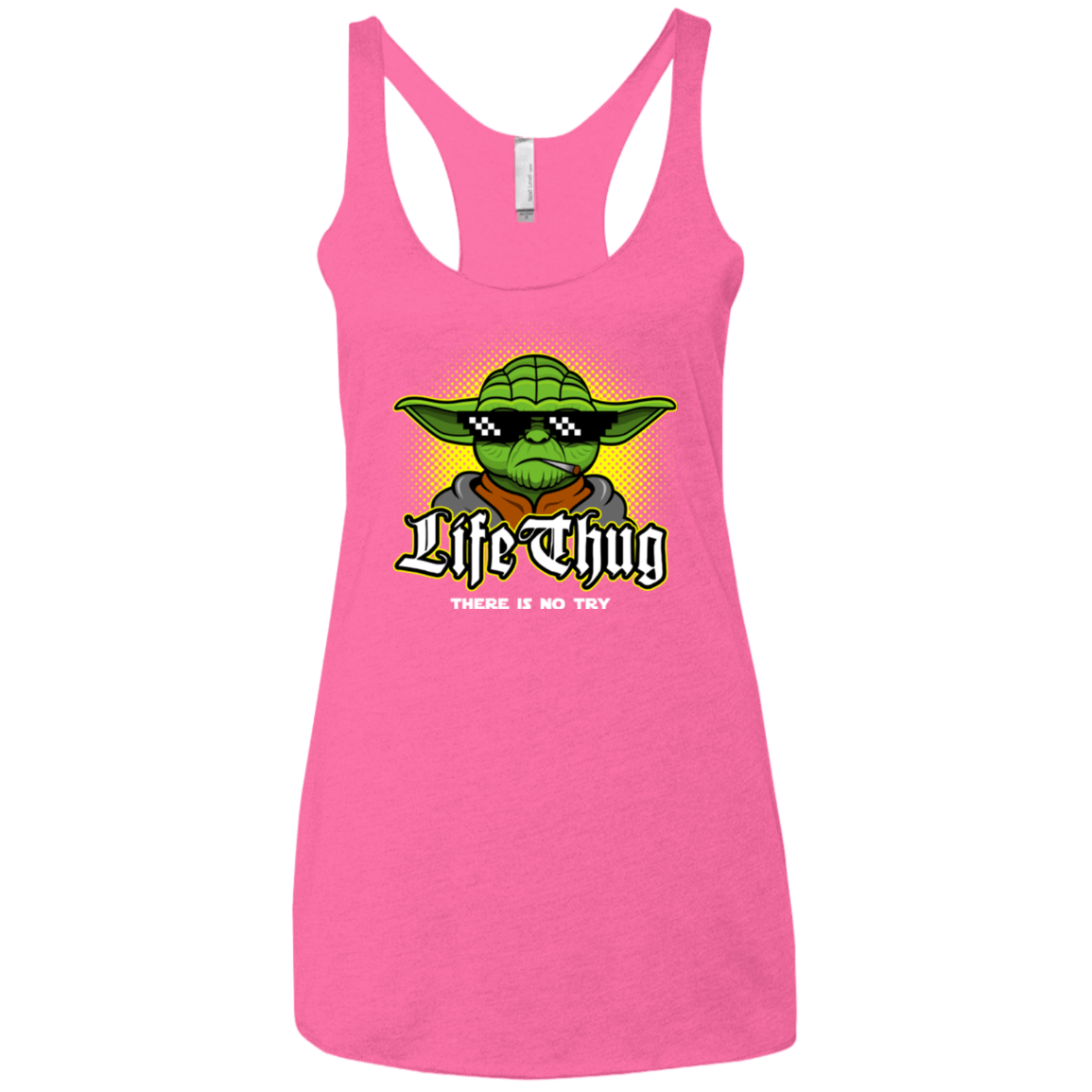 T-Shirts Vintage Pink / X-Small Life thug Women's Triblend Racerback Tank