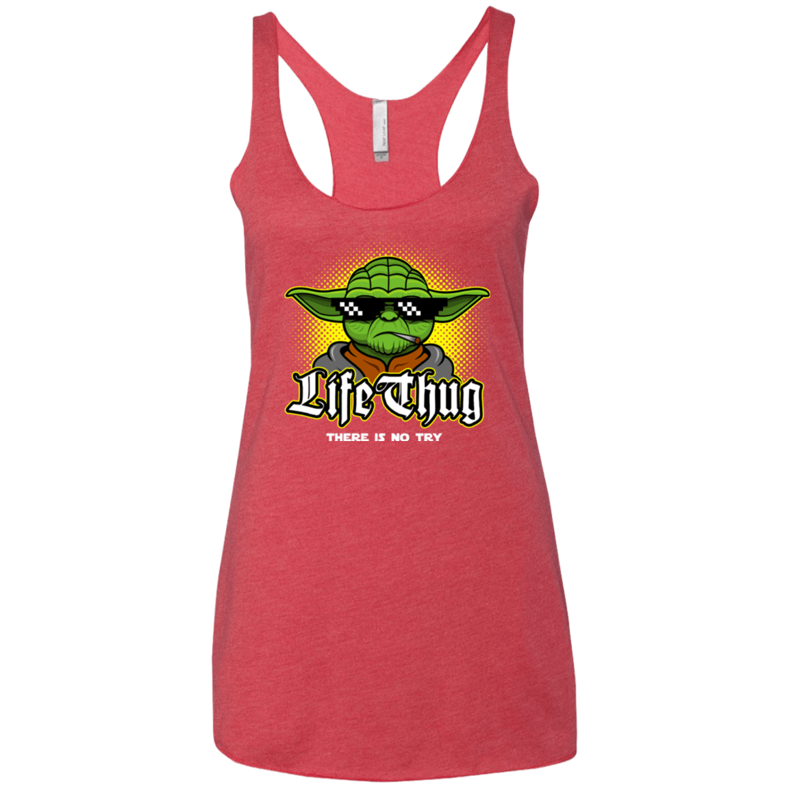 T-Shirts Vintage Red / X-Small Life thug Women's Triblend Racerback Tank