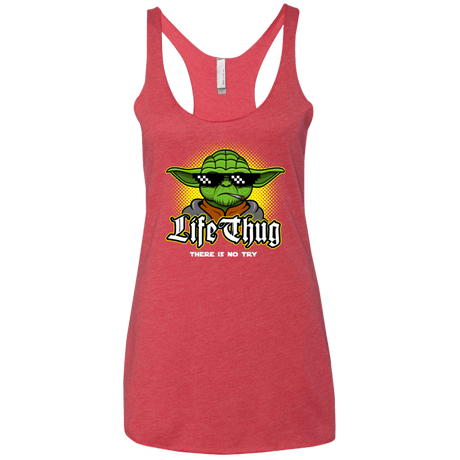 T-Shirts Vintage Red / X-Small Life thug Women's Triblend Racerback Tank