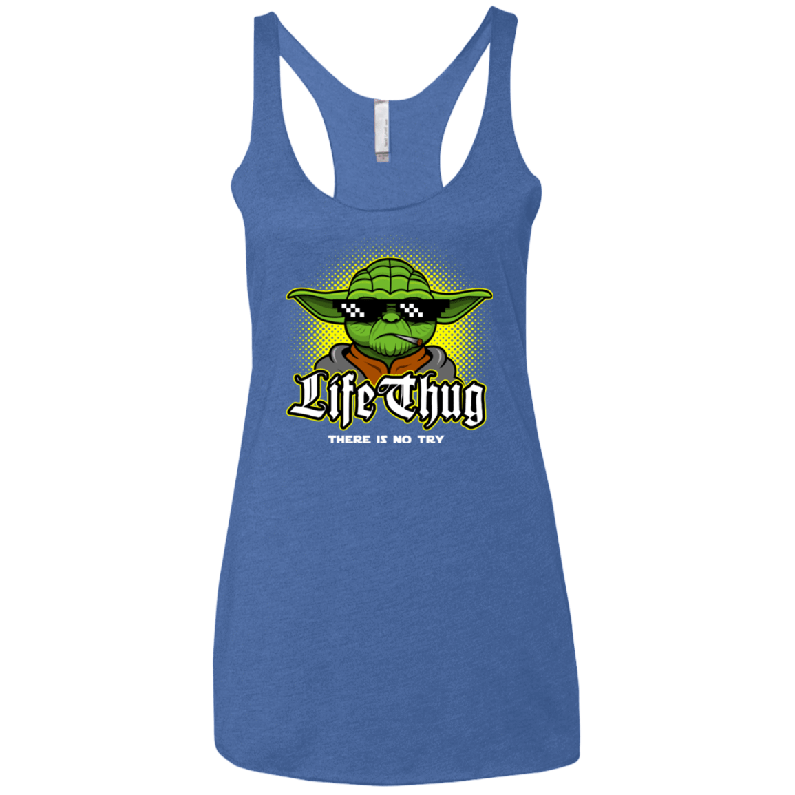 T-Shirts Vintage Royal / X-Small Life thug Women's Triblend Racerback Tank