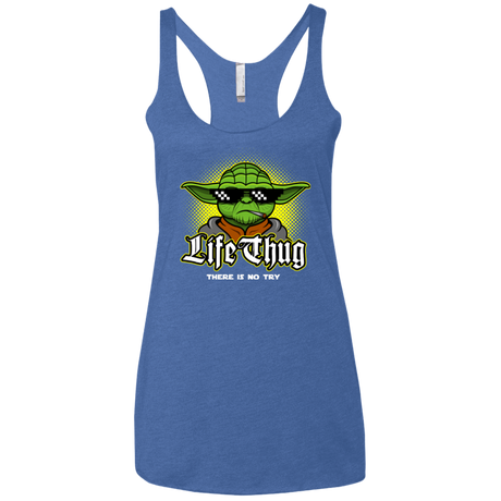 T-Shirts Vintage Royal / X-Small Life thug Women's Triblend Racerback Tank