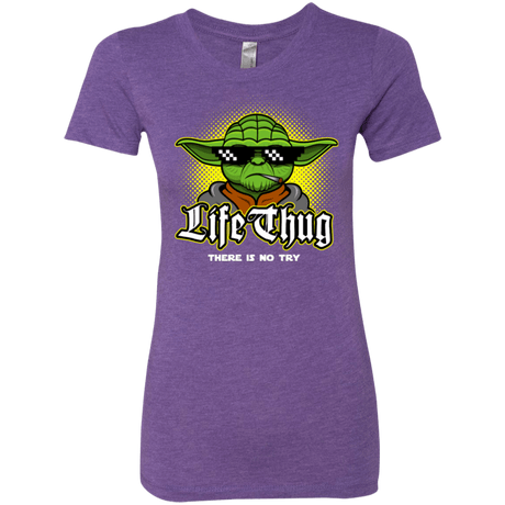 T-Shirts Purple Rush / Small Life thug Women's Triblend T-Shirt