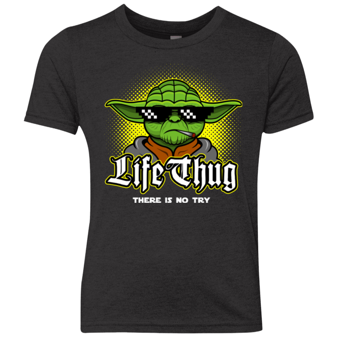 T-Shirts Vintage Black / YXS Life thug Youth Triblend T-Shirt
