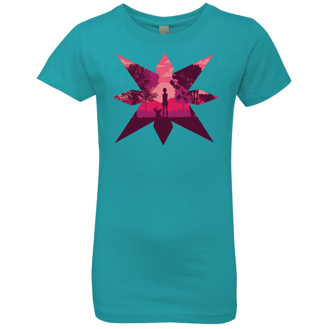 T-Shirts Tahiti Blue / YXS Light Girls Premium T-Shirt