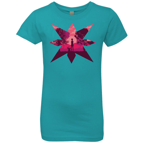 T-Shirts Tahiti Blue / YXS Light Girls Premium T-Shirt