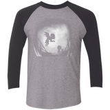 T-Shirts Premium Heather/ Vintage Black / X-Small Light in Limbo Men's Triblend 3/4 Sleeve