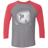 T-Shirts Premium Heather/ Vintage Red / X-Small Light in Limbo Men's Triblend 3/4 Sleeve