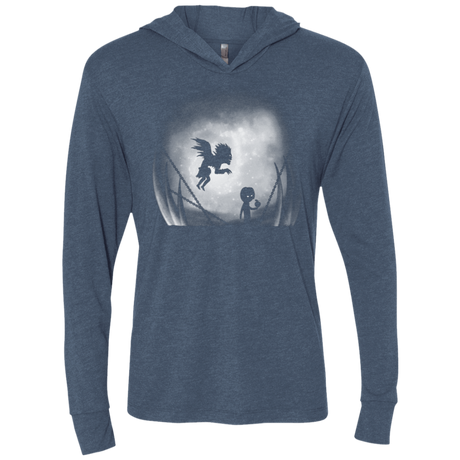 T-Shirts Indigo / X-Small Light in Limbo Triblend Long Sleeve Hoodie Tee