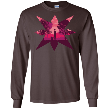 T-Shirts Dark Chocolate / S Light Men's Long Sleeve T-Shirt